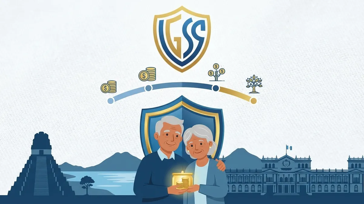 Pensión IGSS 2026: Q8,000 × 25 años → Q5,200/mes